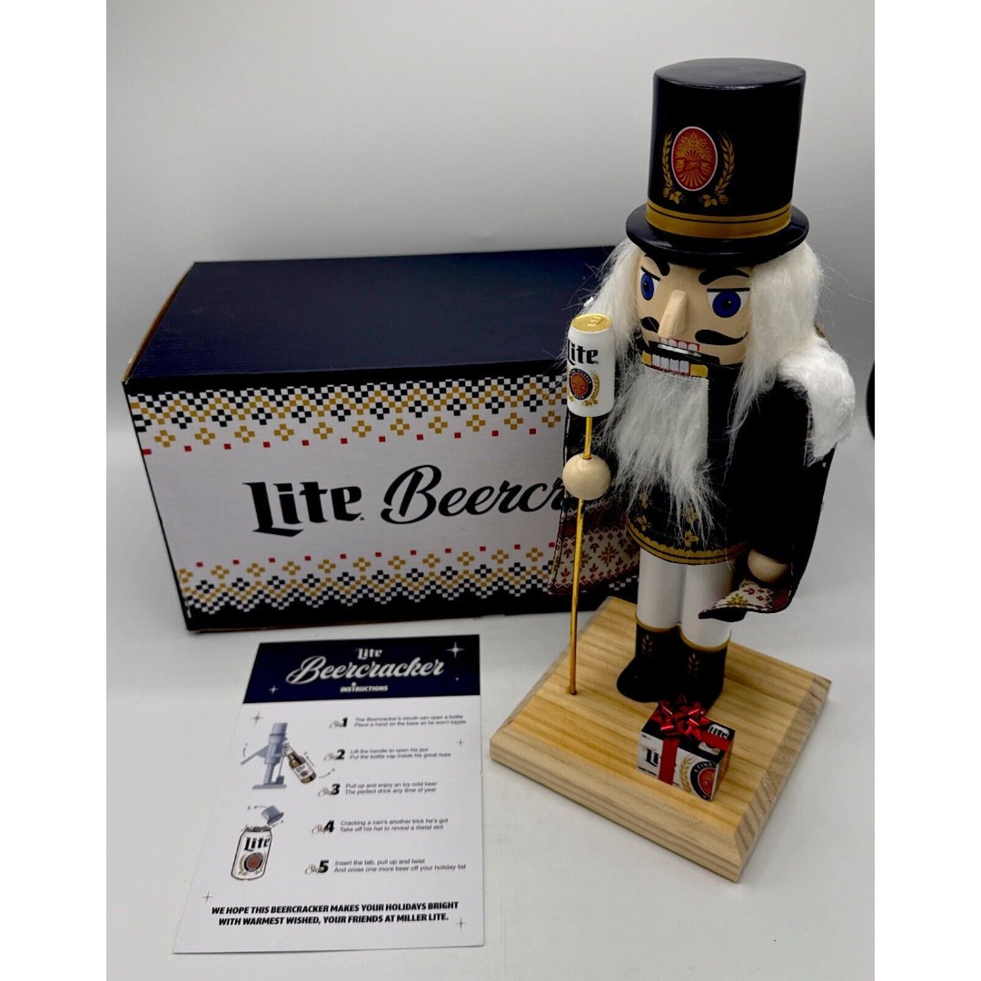RARE Miller Lite Limited Edition Beercracker Nutcracker - ONLY 300 Made NEW