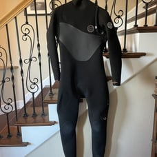 RIP CURL Men's 4/3 Heat Seeker ZIP-FREE Wetsuit - BLK - XL