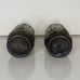 HTF Vintage L.E. Smith Smoke Brown Moon and Star Salt and Pepper Shakers