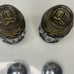 HTF Vintage L.E. Smith Smoke Brown Moon and Star Salt and Pepper Shakers