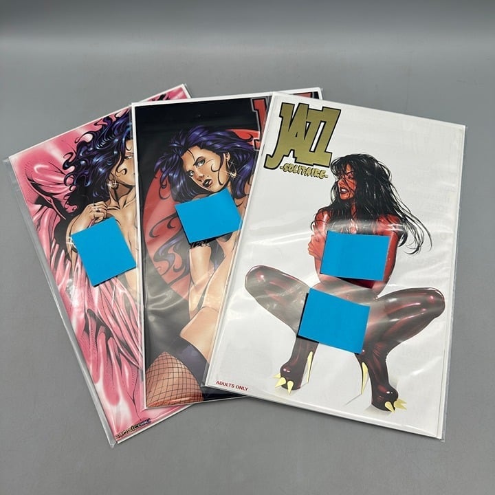 Jazz Solitaire #1-3 w/ Rare Gold Foil Variant Rising Star ABC Comics