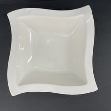 Villeroy & Boch New Wave Caffe White LARGE Serving Bowl Porcelain Germany 13”