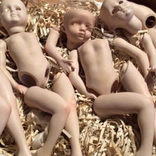 Unfinished vintage porcelain dolls