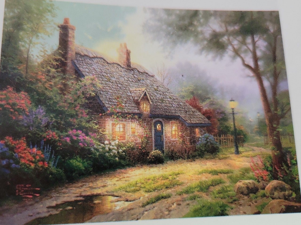 Moonlight Cottage by Kinkade. Not. Studios