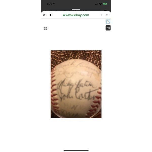 83 Minnesota Twins Autographed Baseball