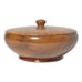 1970s Bayview Myrtlewood Round Shallow Catchall Trinket Bowl & Lid 5” Oregon