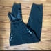 Vintage Black Velour Overalls