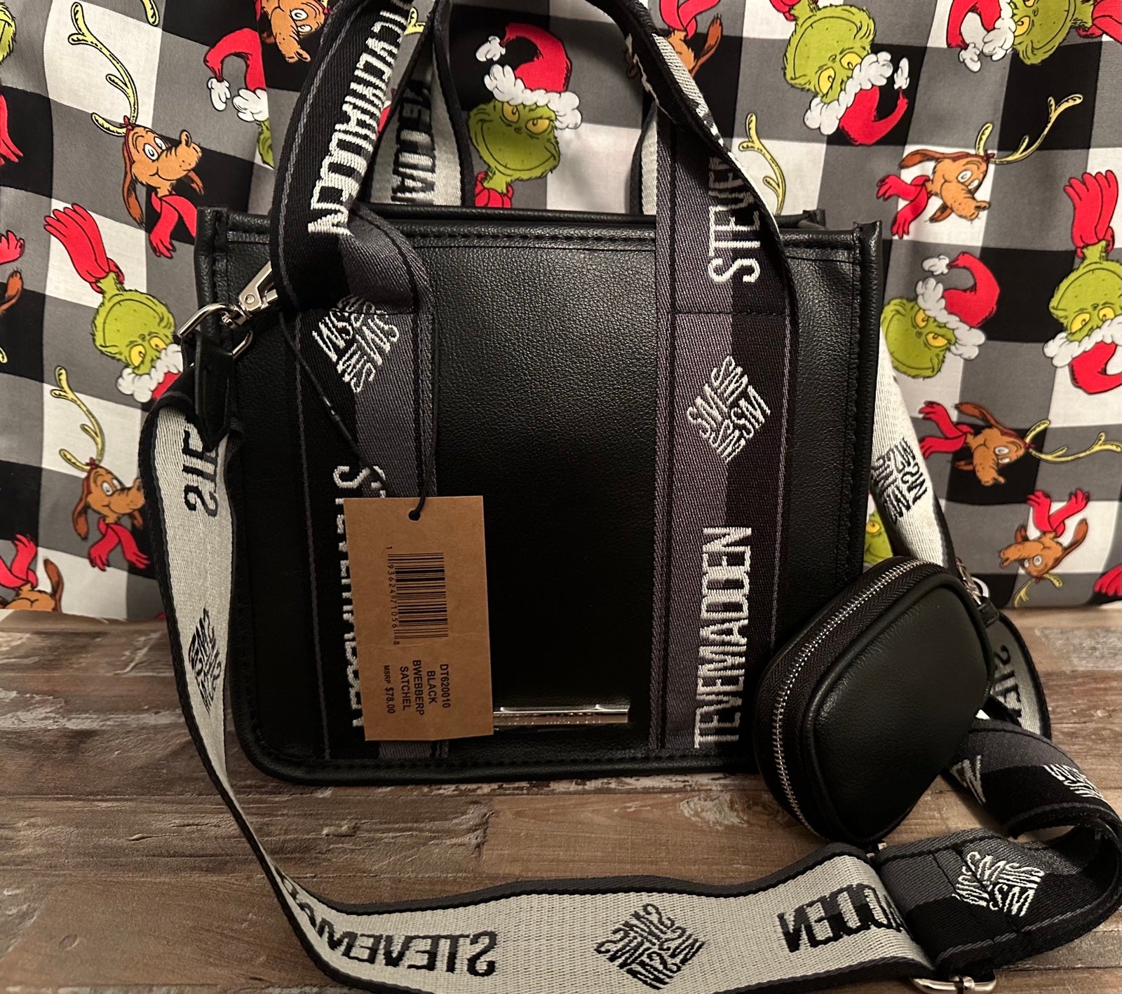 Steve Madden BWEBBERP Webber Satchel BLACK