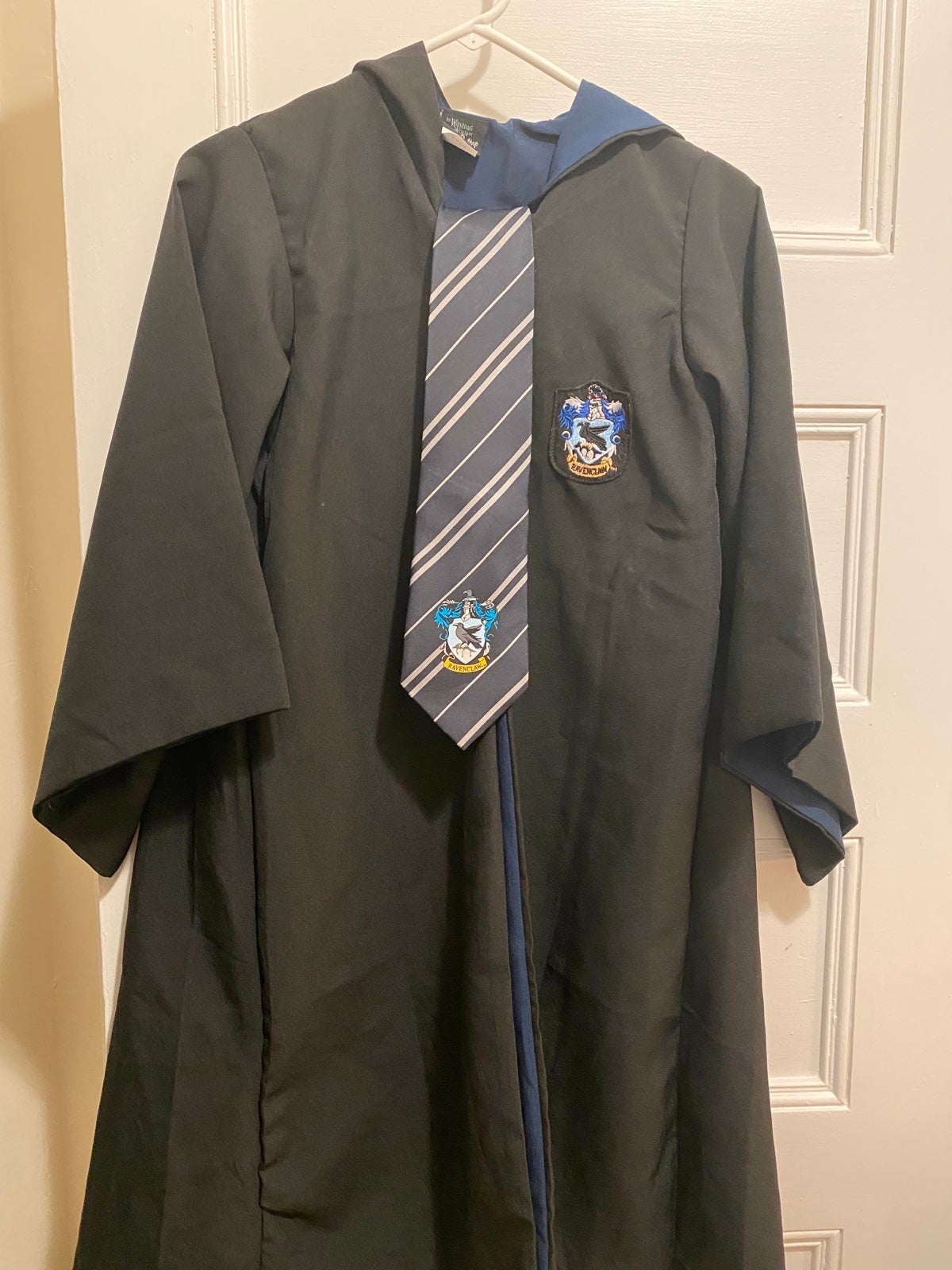 Harry Potter Ravenclaw Robe Youth XXXS with Ravenclaw tie.