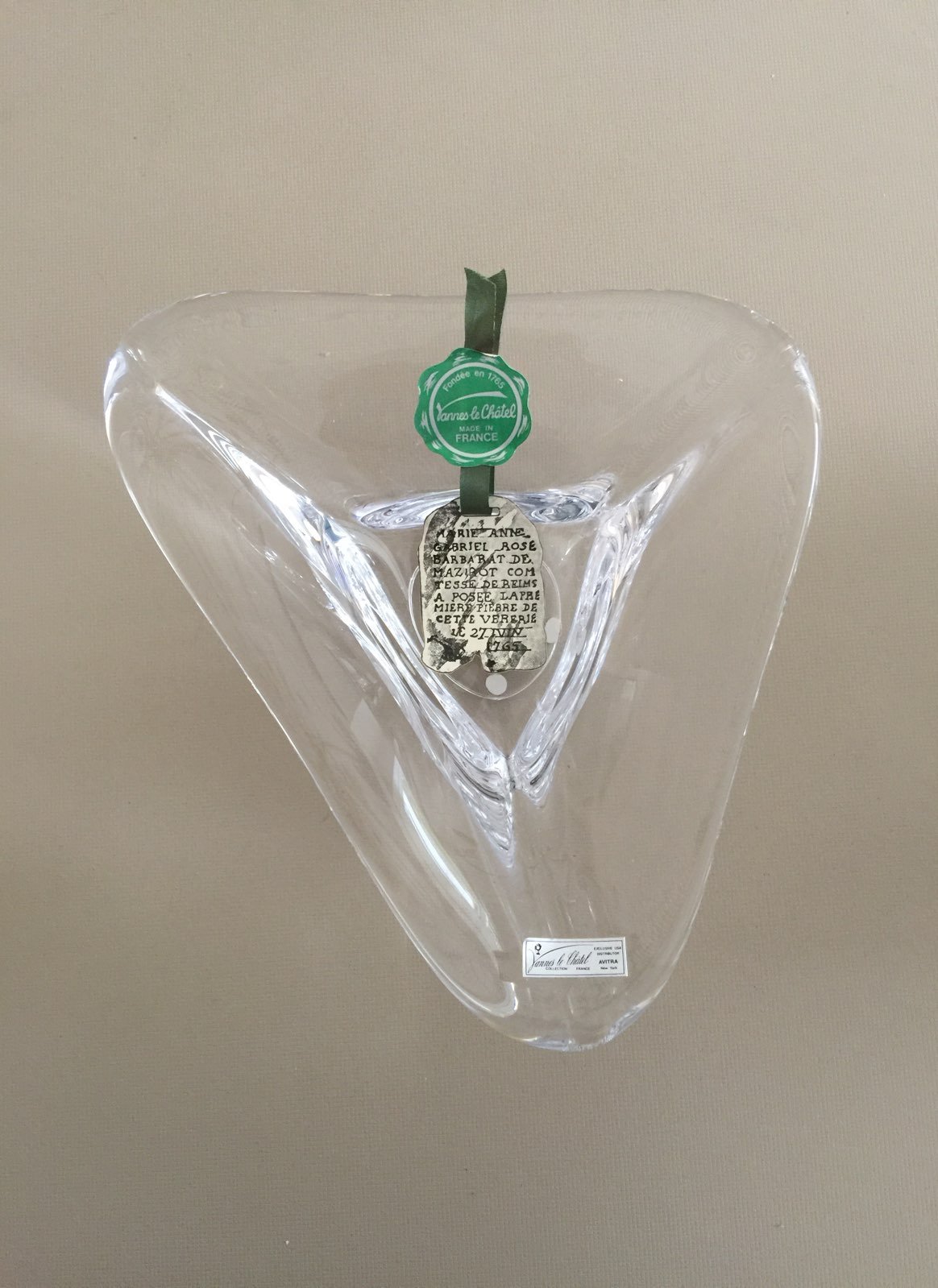 Vannes le Chatel France 9 Crystal Bowl