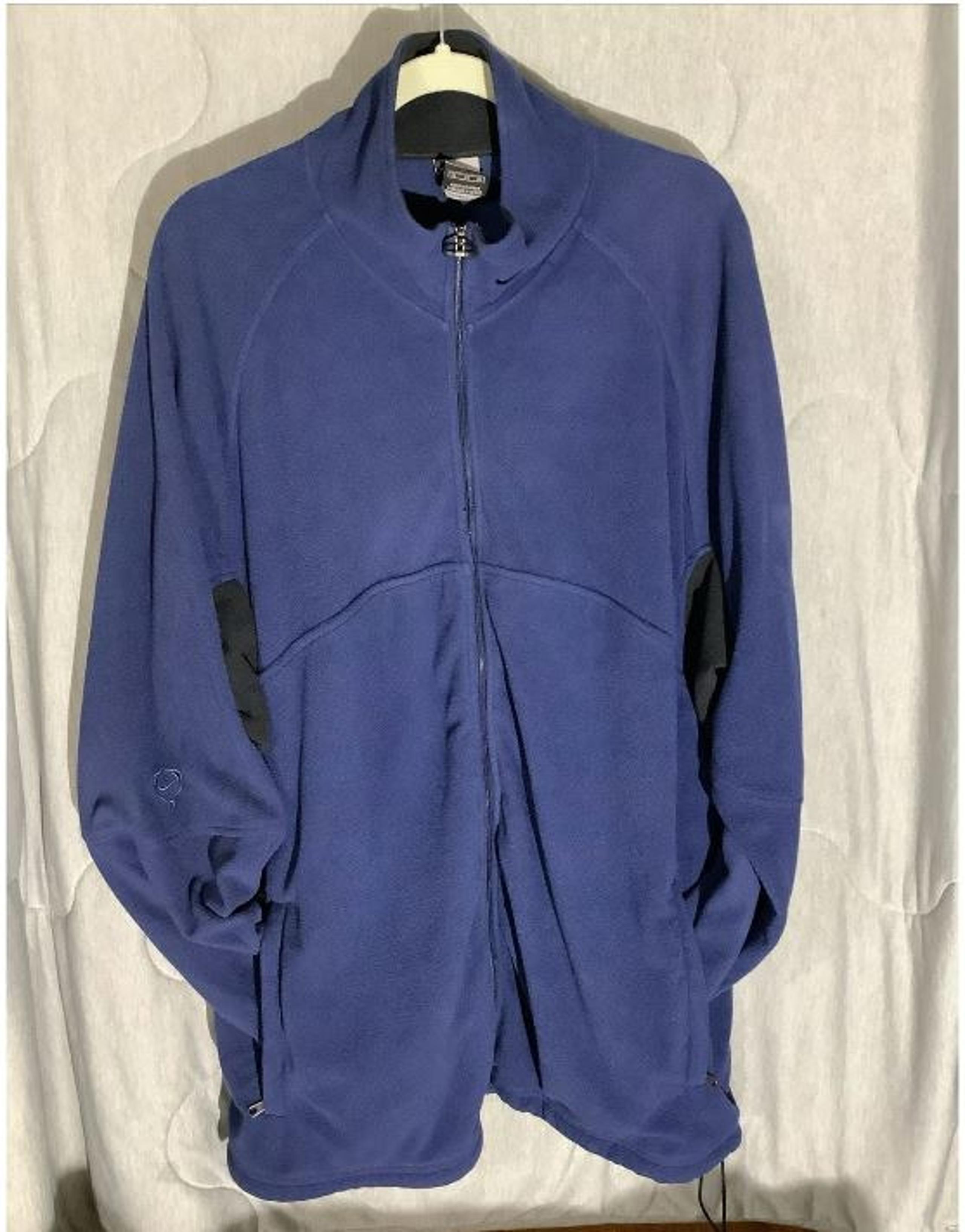 Nike Soccer Therma-Fit Full Zip Fleece Jacket Men’s XL Blue/Black Zipper Pockets
