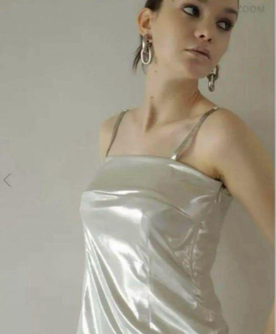 人気アイテム Melt Silver Camisole Ball Mirror Lady the トップス