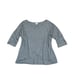 Cuyana Heather Grey Organic Pima Drape Back Top Shirt Size S/M