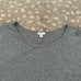 Cuyana Heather Grey Organic Pima Drape Back Top Shirt Size S/M