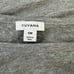 Cuyana Heather Grey Organic Pima Drape Back Top Shirt Size S/M