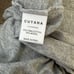 Cuyana Heather Grey Organic Pima Drape Back Top Shirt Size S/M