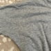 Cuyana Heather Grey Organic Pima Drape Back Top Shirt Size S/M