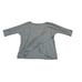 Cuyana Heather Grey Organic Pima Drape Back Top Shirt Size S/M