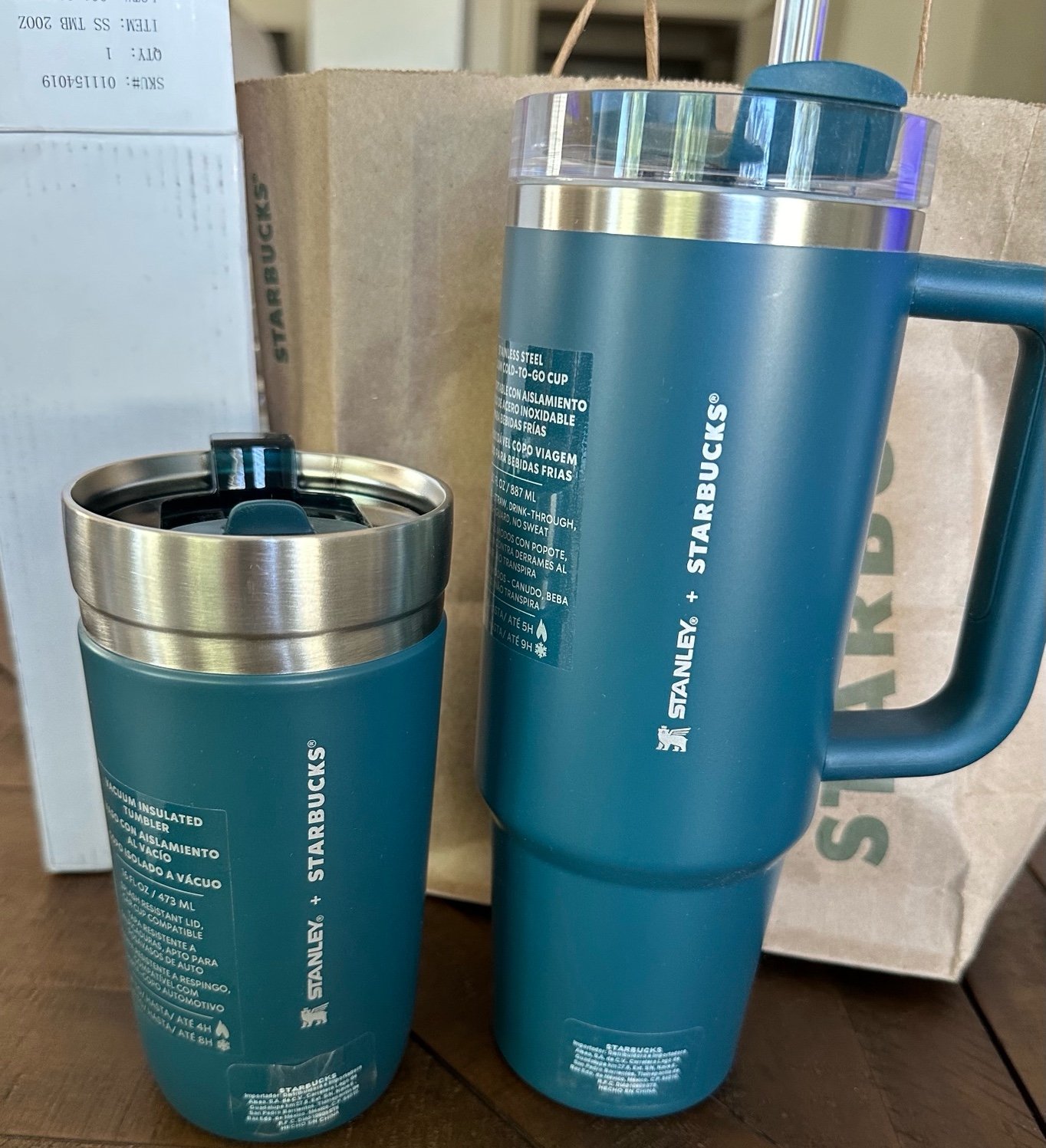Stanley Brand new (never used) Starbucks x Stanley 30oz Teal and 16OZ .