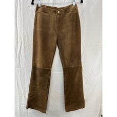 Hype Leather Pants Women's Size 14 Brown Flaw 27x28 Vintage