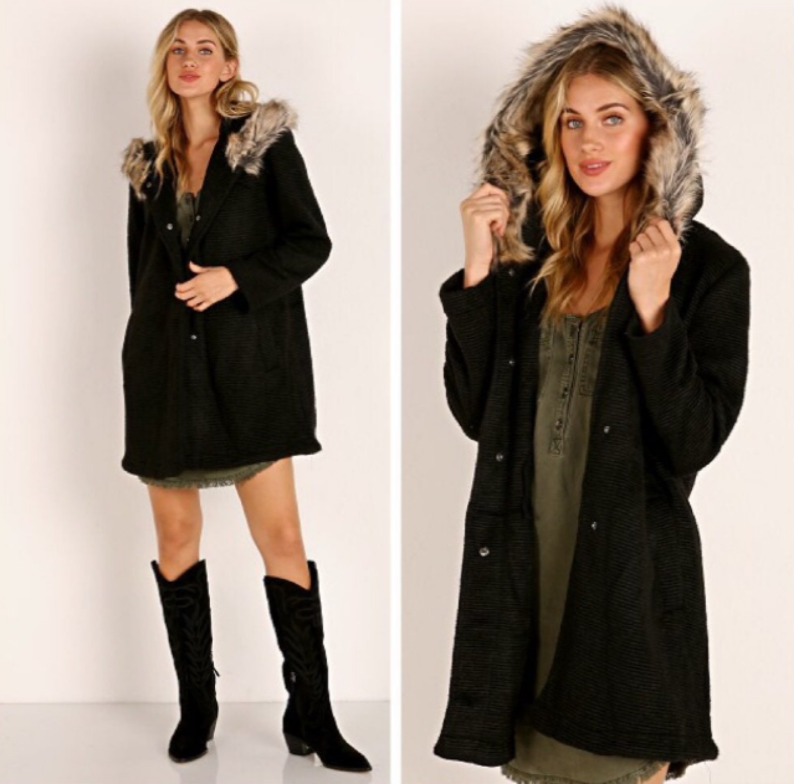 BB Dakota Coat to Cozy Ribbed Coat