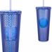 Walt Disney World 50th Anniversary Geometric Starbucks Tumbler with Straw – Blue