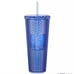 Walt Disney World 50th Anniversary Geometric Starbucks Tumbler with Straw – Blue