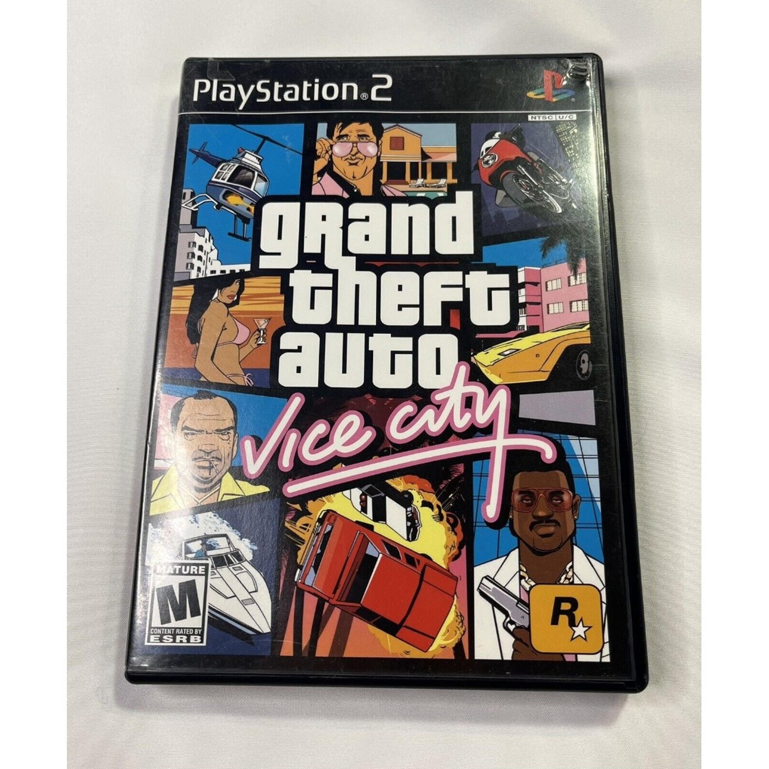 Grand Theft Auto: Vice City GTA (PlayStation 2, 2002) COMPLETE W/ MAP & TESTED