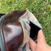 Vintage Gemini Golf Bag Made In U.S.A. Maroon Leather And Navajo Print 1995