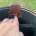 Vintage Gemini Golf Bag Made In U.S.A. Maroon Leather And Navajo Print 1995