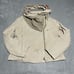 Desigual Jacket Womens Large 42 Beige Tan Floral Zip Up Boho