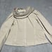 Desigual Jacket Womens Large 42 Beige Tan Floral Zip Up Boho