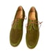 Vintage Johnny Famous Bally Style Men's Green Leather Suede Low Tops Size 11.5