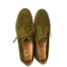 Vintage Johnny Famous Bally Style Men's Green Leather Suede Low Tops Size 11.5