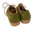 Vintage Johnny Famous Bally Style Men's Green Leather Suede Low Tops Size 11.5
