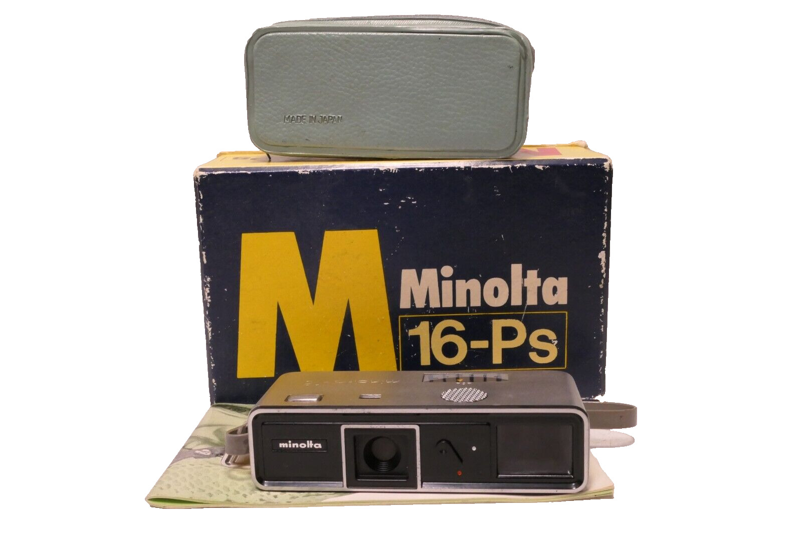 Minolta 16 Ps P Sub-Miniature Film Spy Camera Kit w/ Manuals & Box
