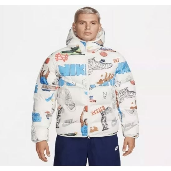 NEW! Nike Men's Bold School Windrunner Storm Fit FZ2288-133 Jacket Size XL White