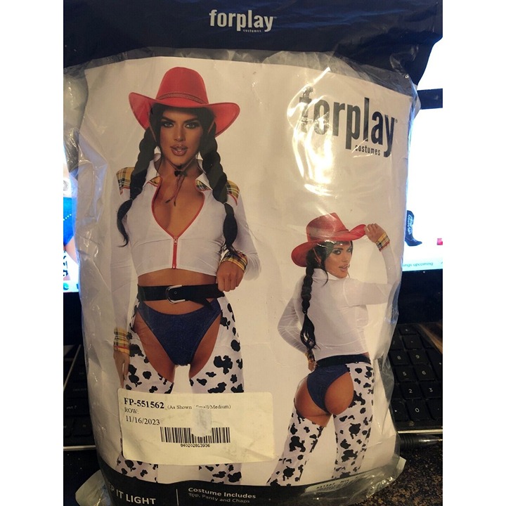 NEW Forplay Keep It Light Cowgirl Western Cowboy Woody Costume SZ Small/Medium