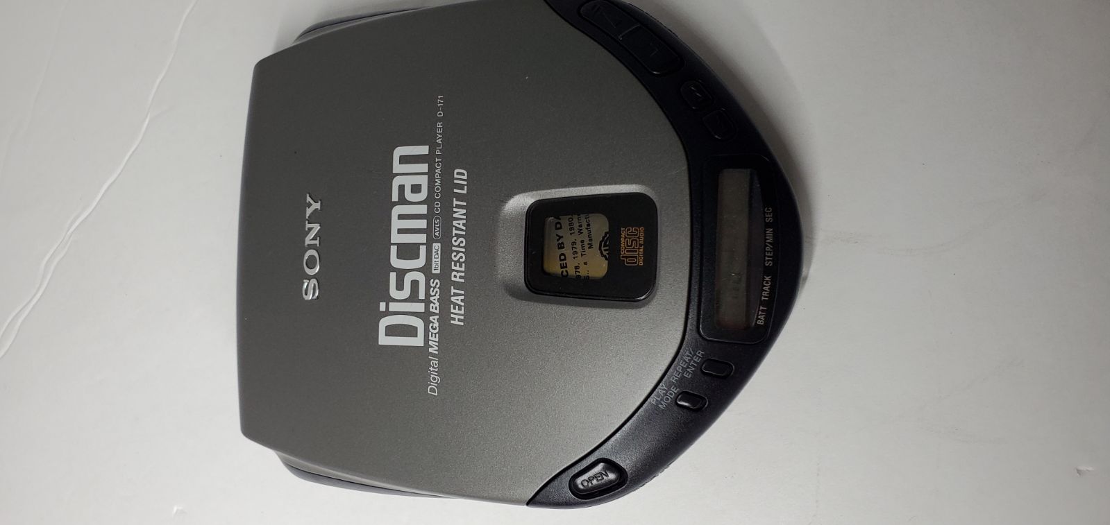 SONY Discman CD Compact Player with Electronic Shock Protection