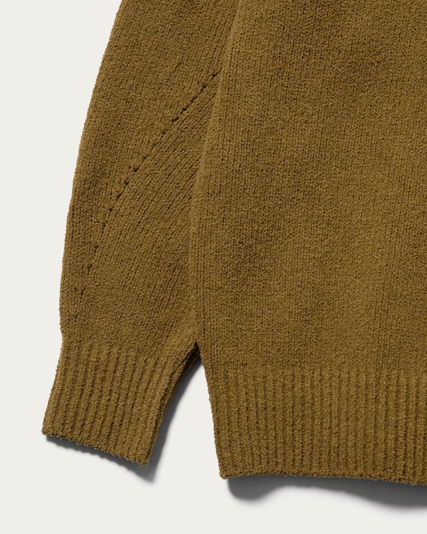 H BEAUTY&YOUTH Half-Zip Knit Sweater