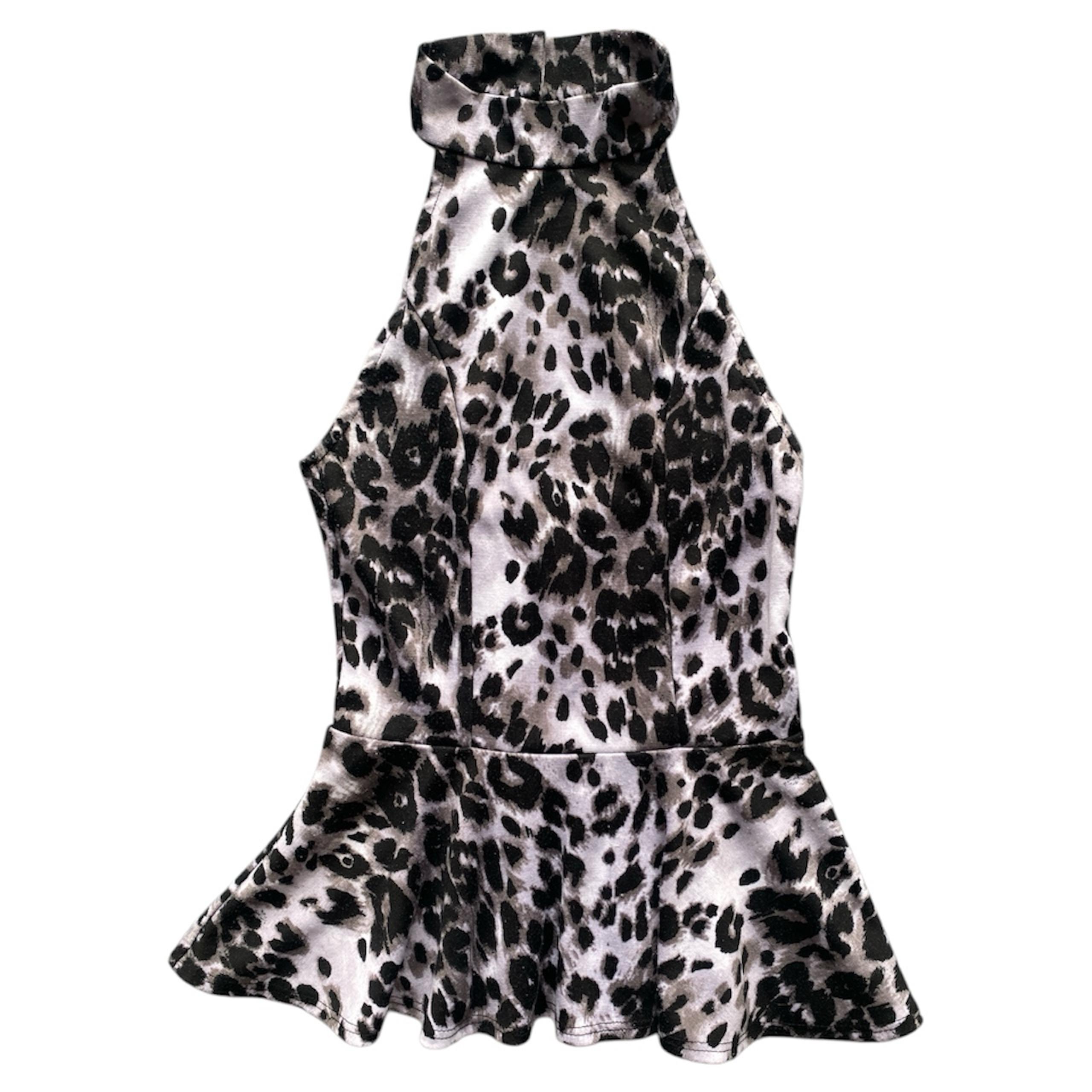 Charlotte Russe cheetah print halter top