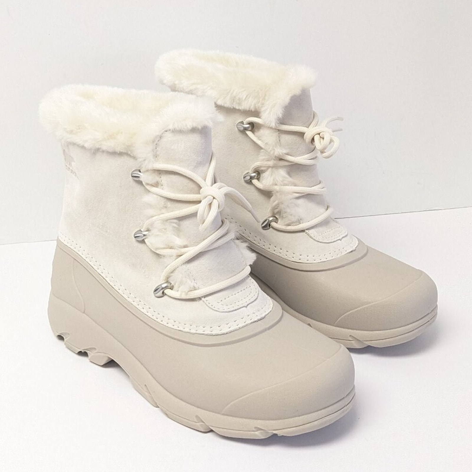 Sorel Snow Angel Insulated Winter Boots, Chalk, Women's 8