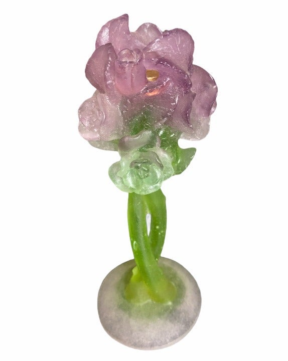 Daum Crystal Rose Candle holder