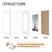16x24 Picture Frame Set of 5, Display Pictures 14x20 with Mat