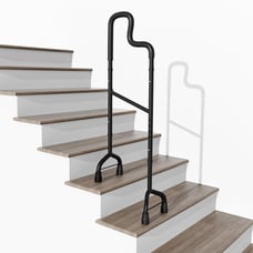 Cushore Stair Climbing Assist Cane Walk Up Down Stairs Adjustable Height Senior