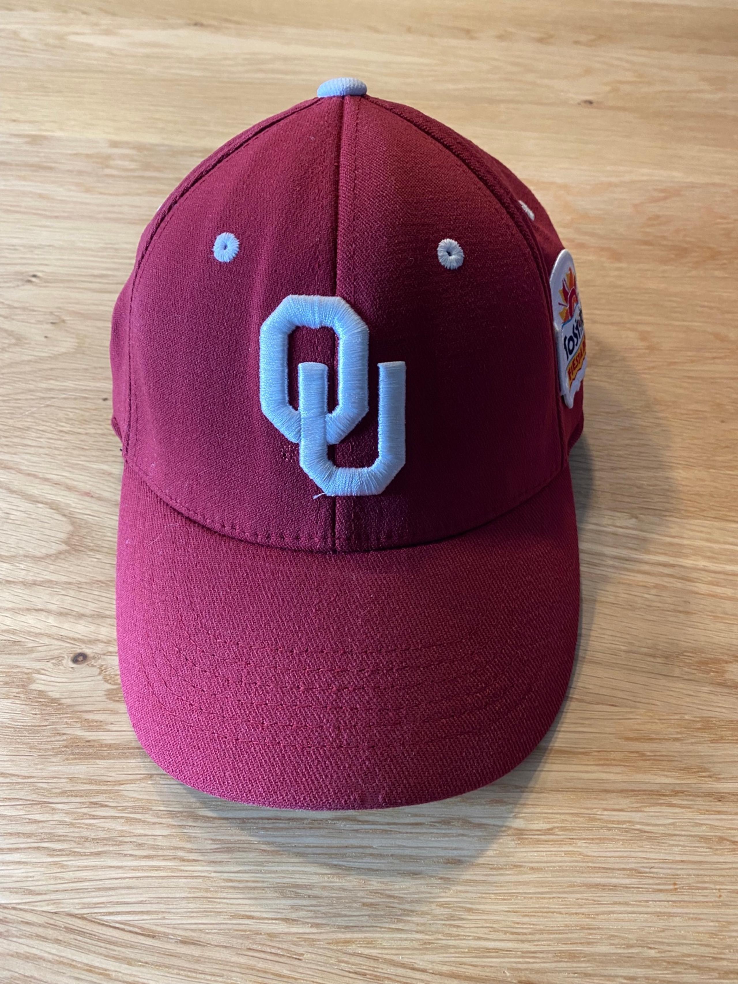 Oklahoma Sooners Hat Cap Fitted Adult OU Tostitos Fiesta Bowl Football OSFM