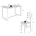 Industrial 5-Piece Dining Set w/ Backrest