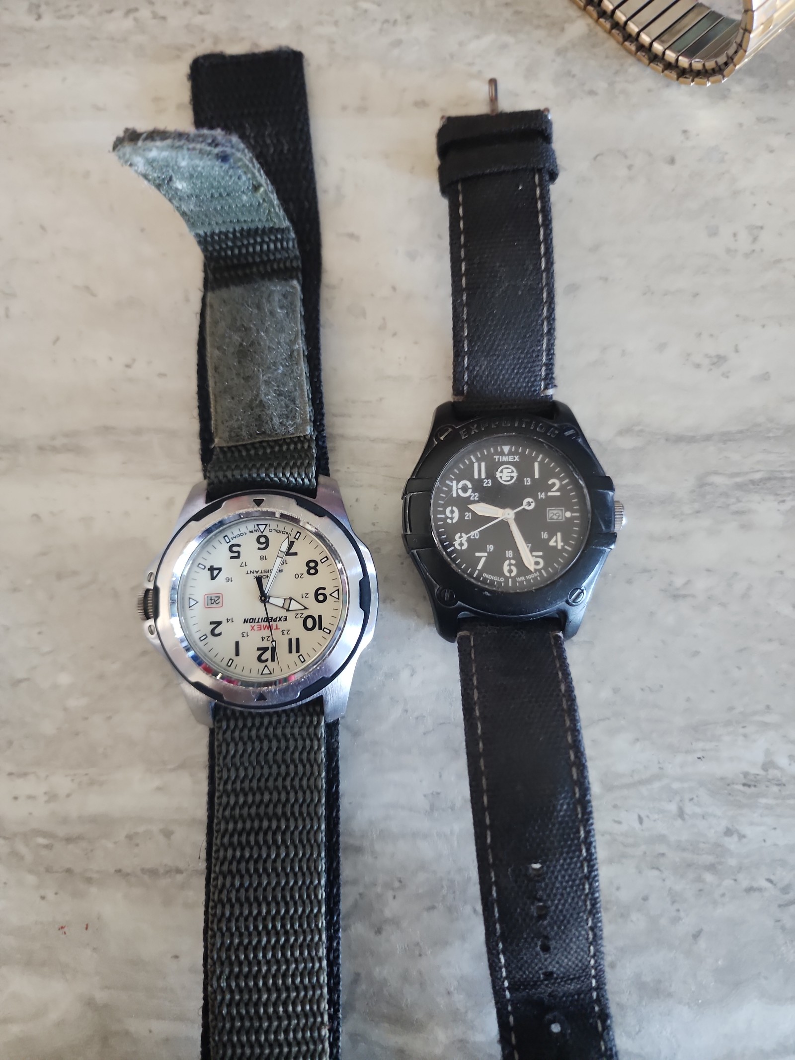 Timex watch and Expedition Timex watch.