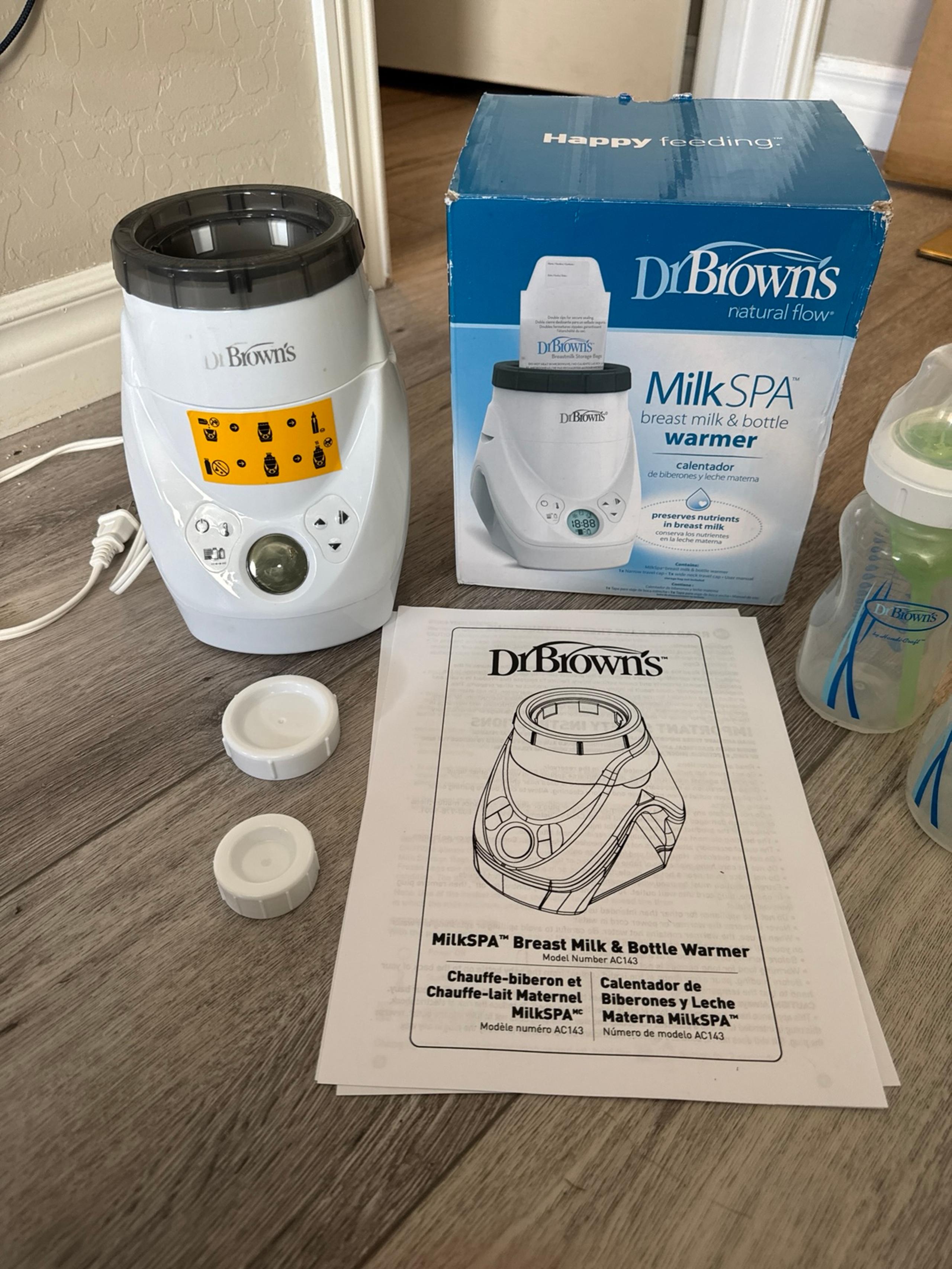 Dr Brown’s Baby Bottle Warmer & 6 Bottles Bundle USED