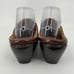 Sofft Comfort Mule Leather Clog Slip On Heel Embroidered Suede Brown Size 8.5W